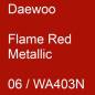 Preview: Daewoo, Flame Red Metallic, 06 / WA403N.